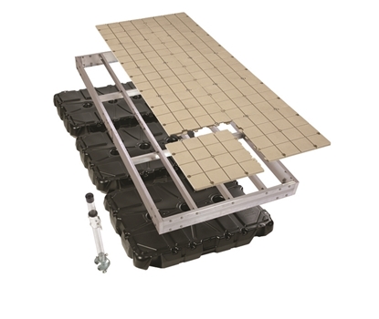 Show details for Aluminum Floating Dock Kit w/Resin Top - 4'x10' - Build It Yourself Aluminum Floating Dock Kit W/Resin Top