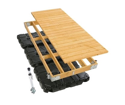 Picture of Floating Wood Dock Kit - 4'x10' - Pre-Built