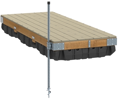 Show details for Wood Frame Floating Dock Kit w/Resin Top - 4'x10' - Build It Yourself Picture of Wood Frame Floating Dock Kit w/Resin Top - 4'x10' - Build It Yourself