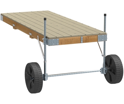 Picture of Wood Frame Roll In Dock Kit w/Resin Top -  4'x10' - Build It Yourself