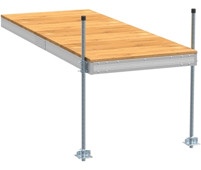 Picture of Aluminum Stationary Dock Kit 4'x10' - Pre-Built