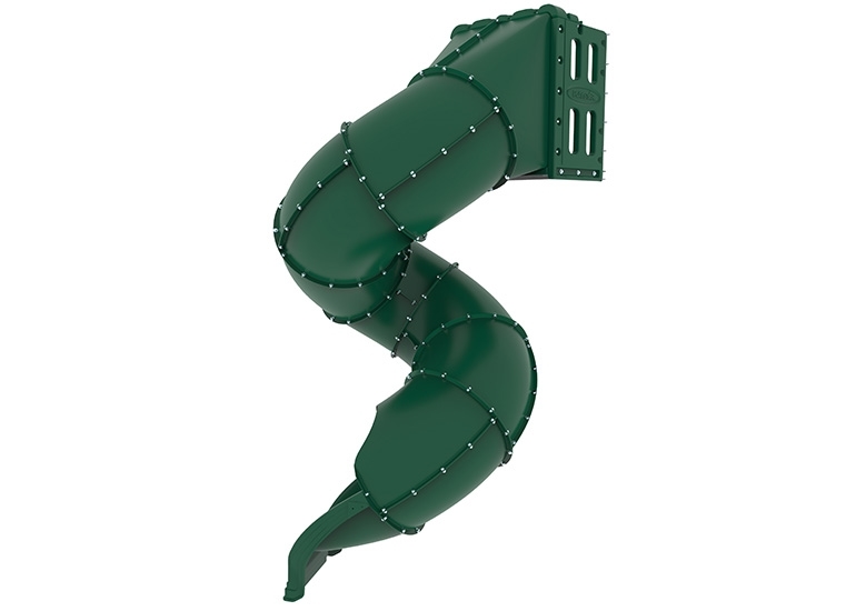 Picture of Spiral Tube Slide Green - 420 Degree Turn