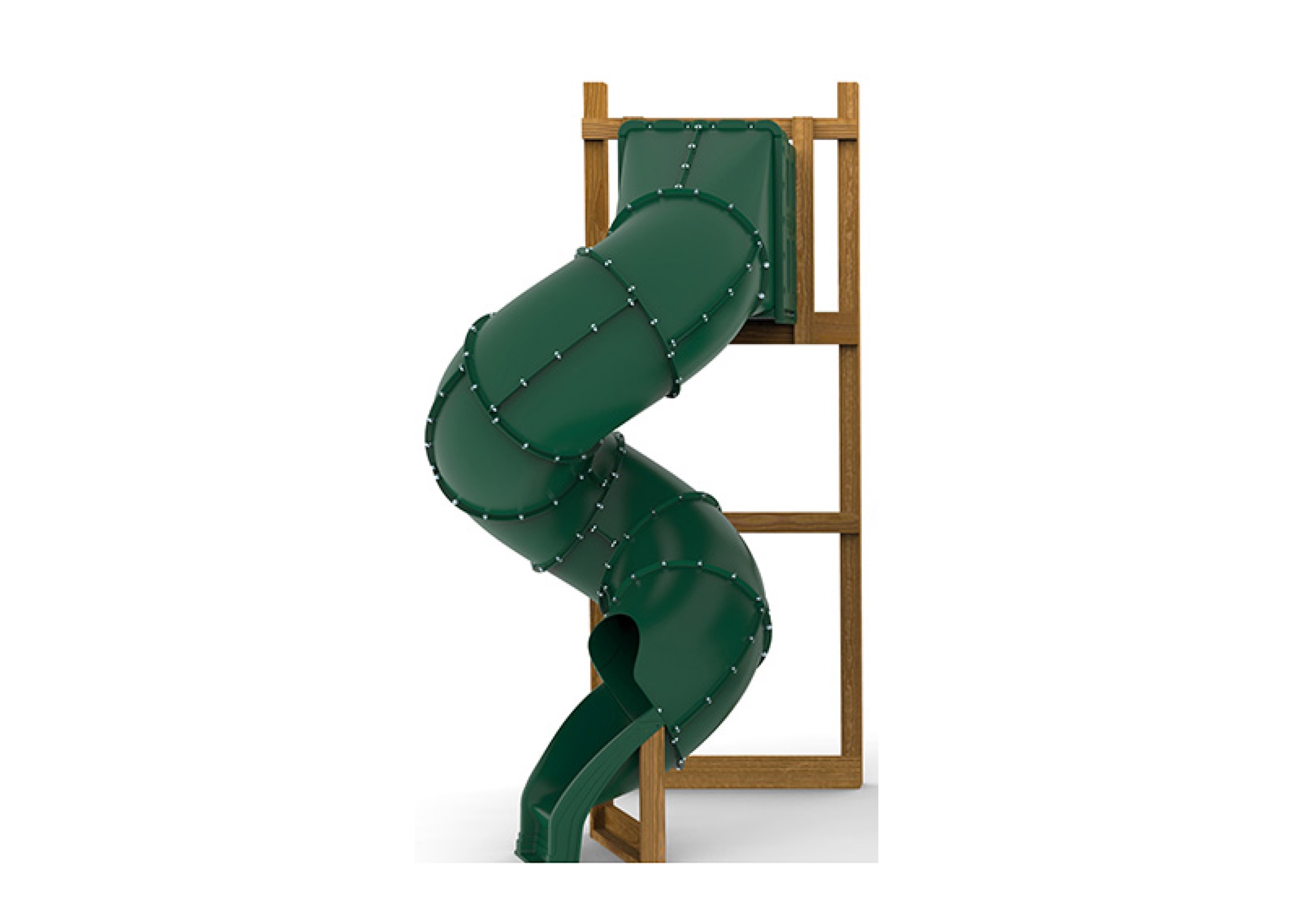 Picture of Spiral Tube Slide Green - 420 Degree Turn