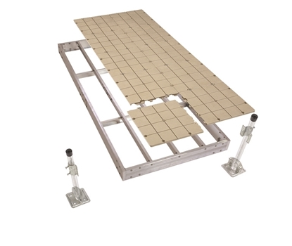 Aluminum Stationary Dock Kit W/Resin Top