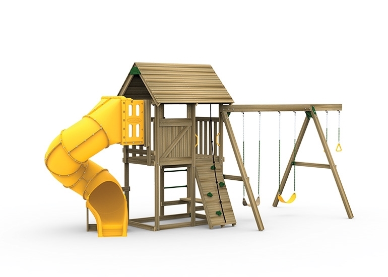 all pro silver playset front view