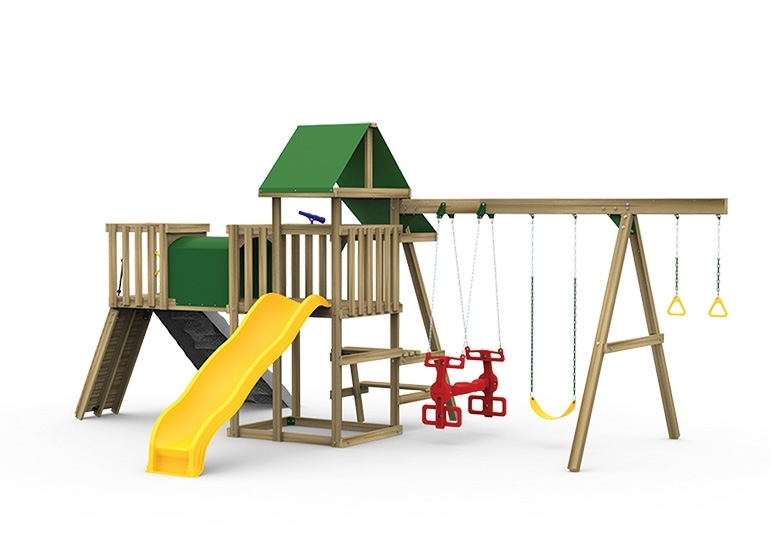 Varsity Gold Playset back view