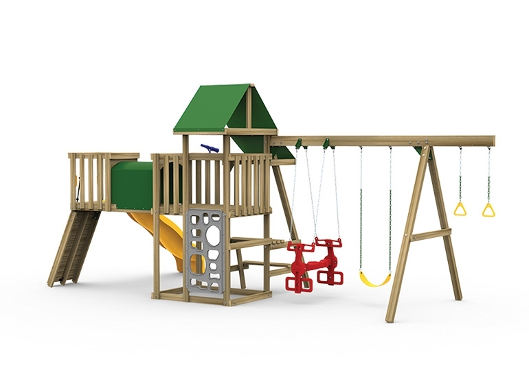 Varsity Silver Playset back view