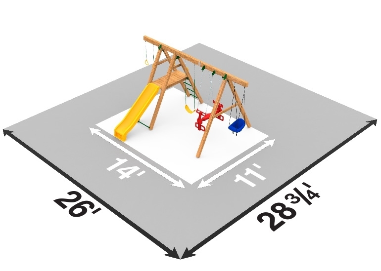 Picture of Mesa Silver Swing Set