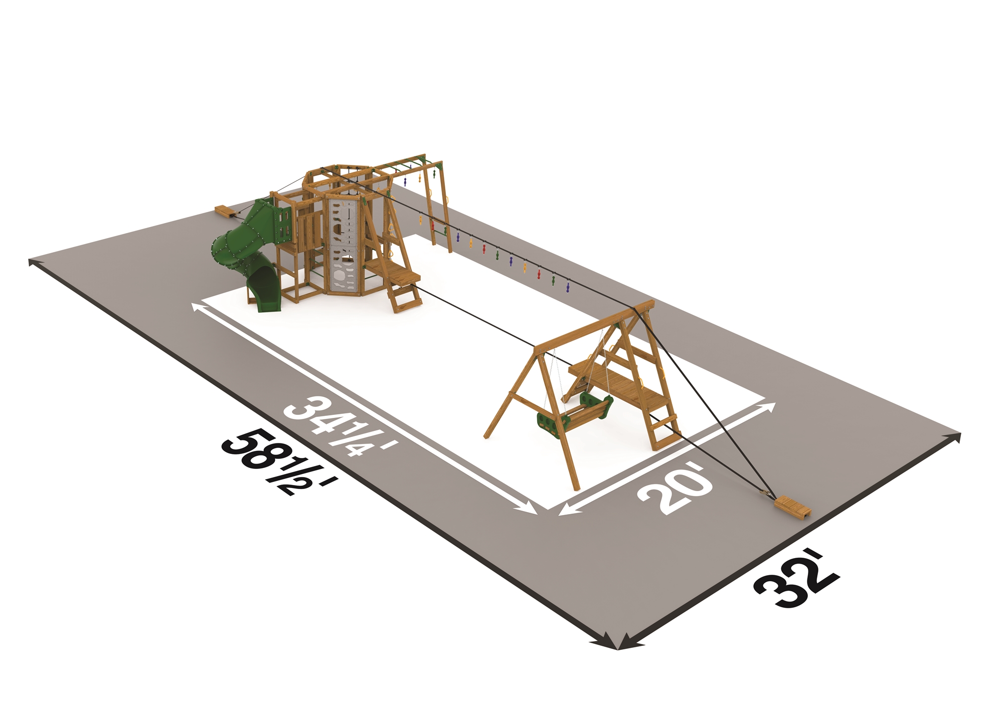 Picture of Ninja Power Tower Gold Playset