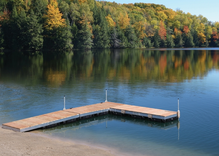 Picture of Aluminum Floating Dock w/ Wood Top