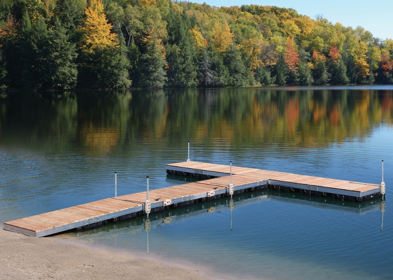 Picture of Aluminum Floating Dock w/ Wood Top