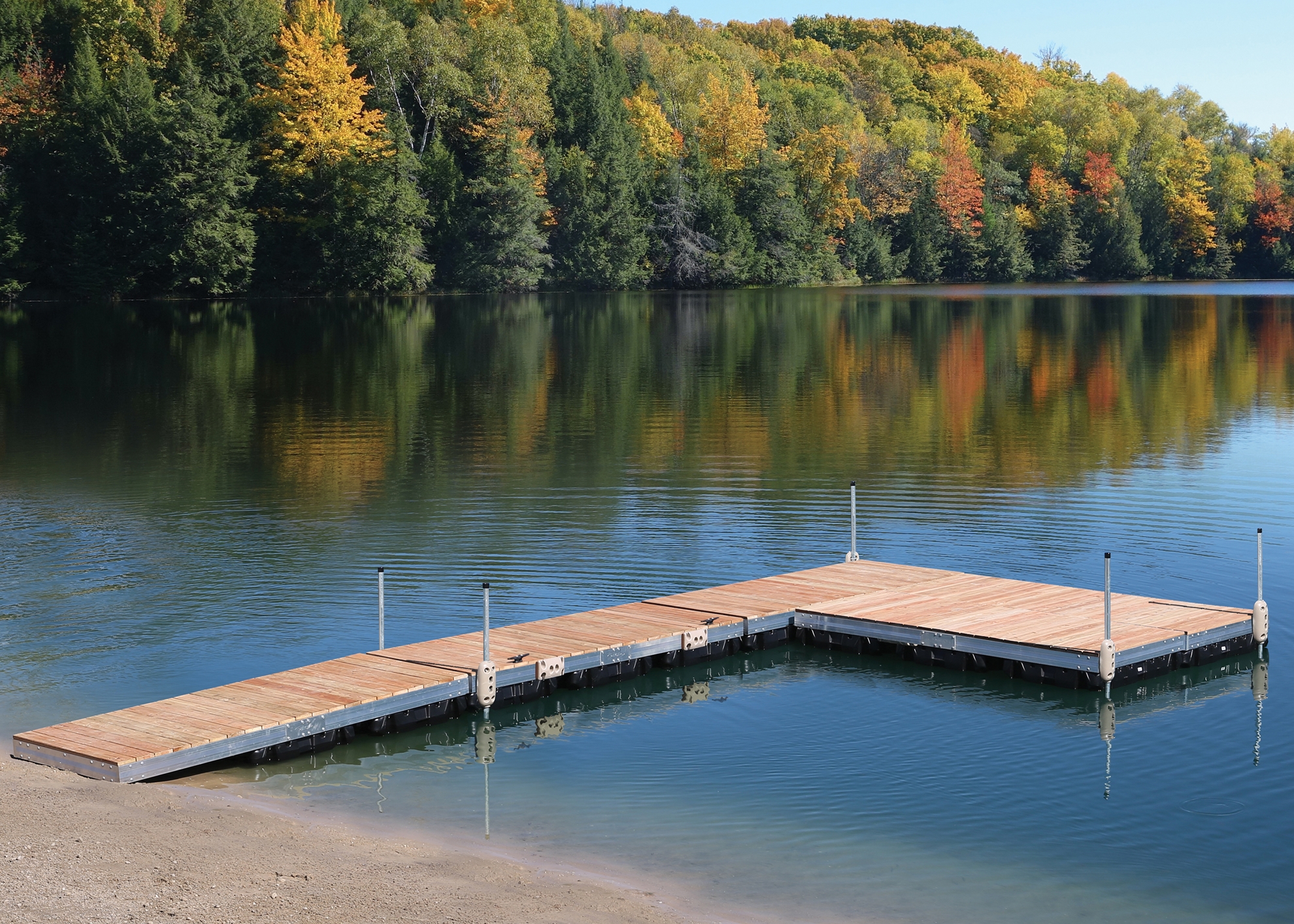 Picture of Aluminum Floating Dock w/ Wood Top