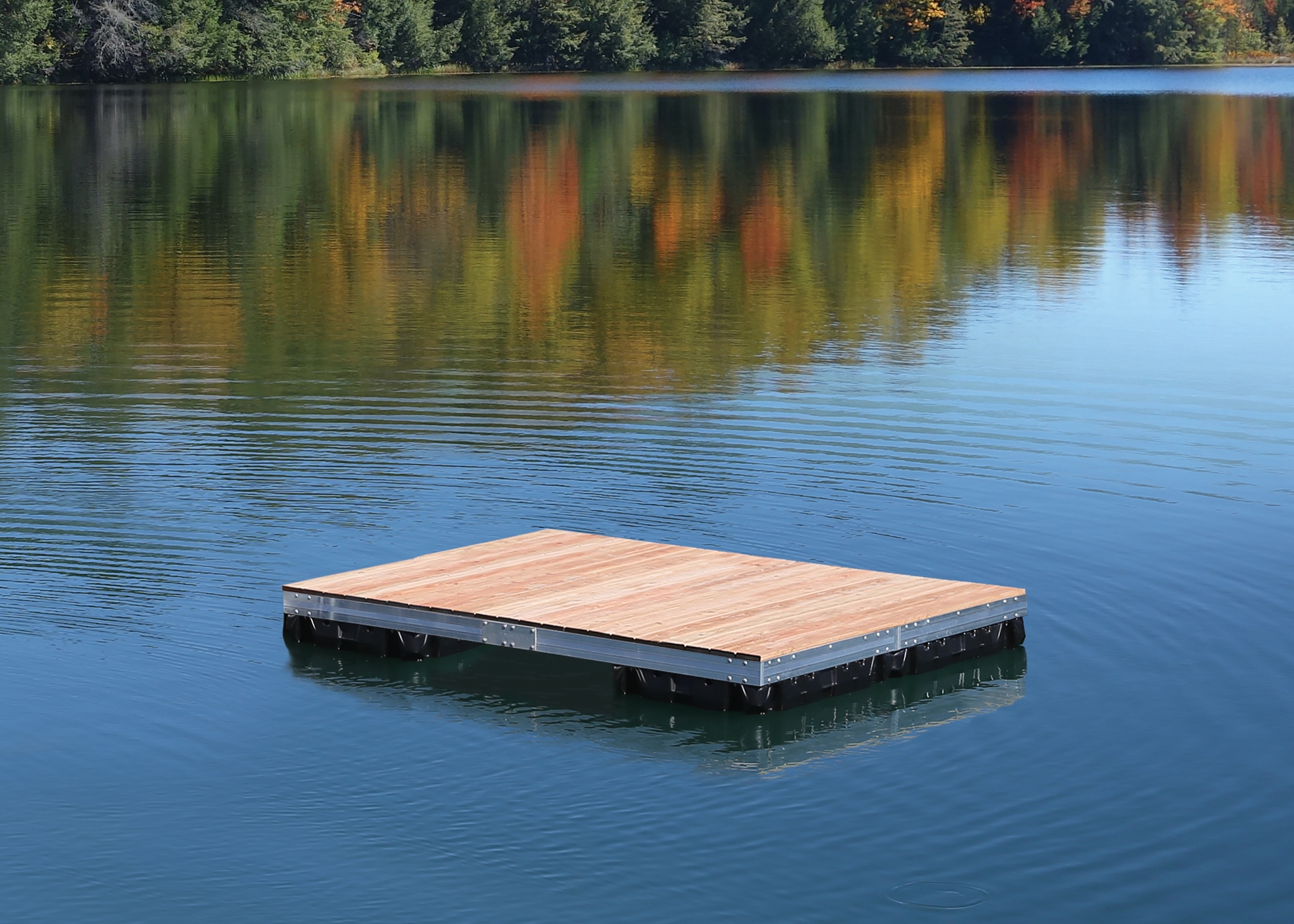Picture of Aluminum Floating Dock w/ Wood Top