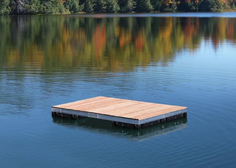 Picture of Aluminum Floating Dock w/ Wood Top