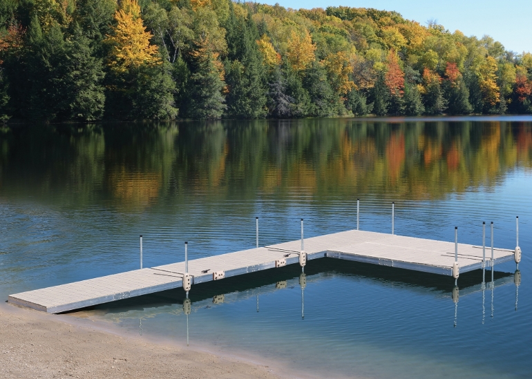 Picture of Aluminum Stationary Dock w/Resin Top