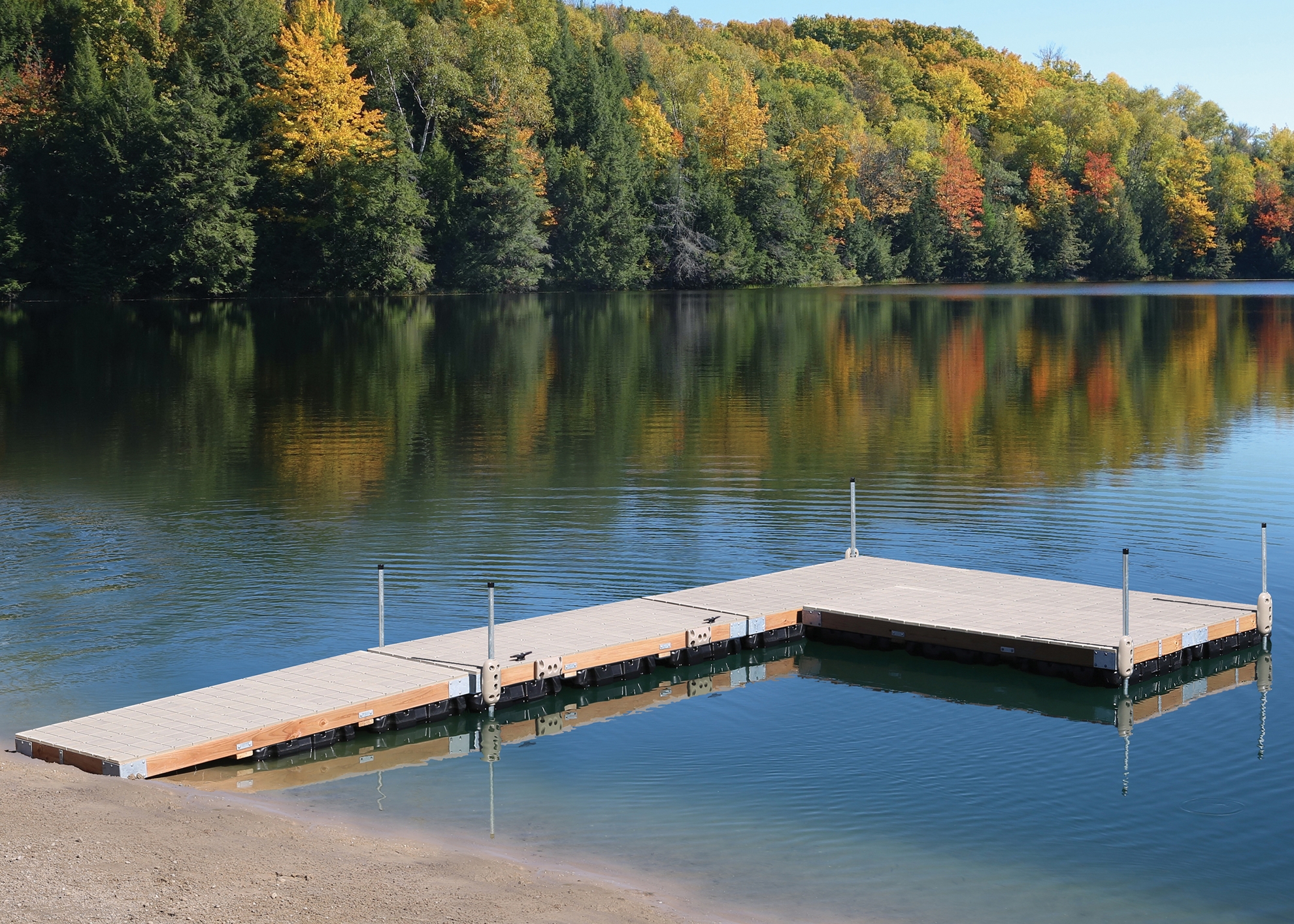 Picture of Wood Frame Floating Dock w/Resin Top