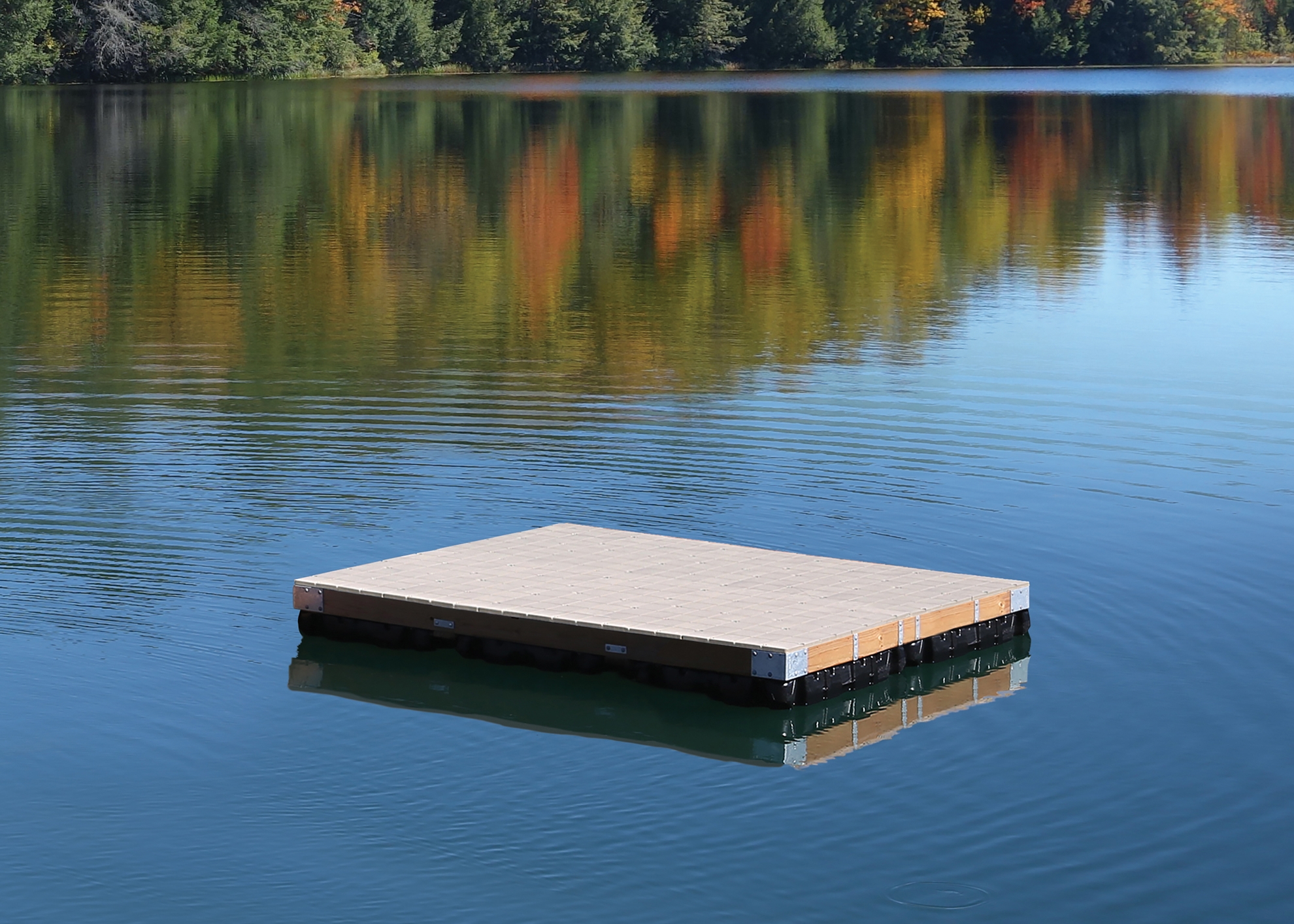 Picture of Wood Frame Floating Dock w/Resin Top