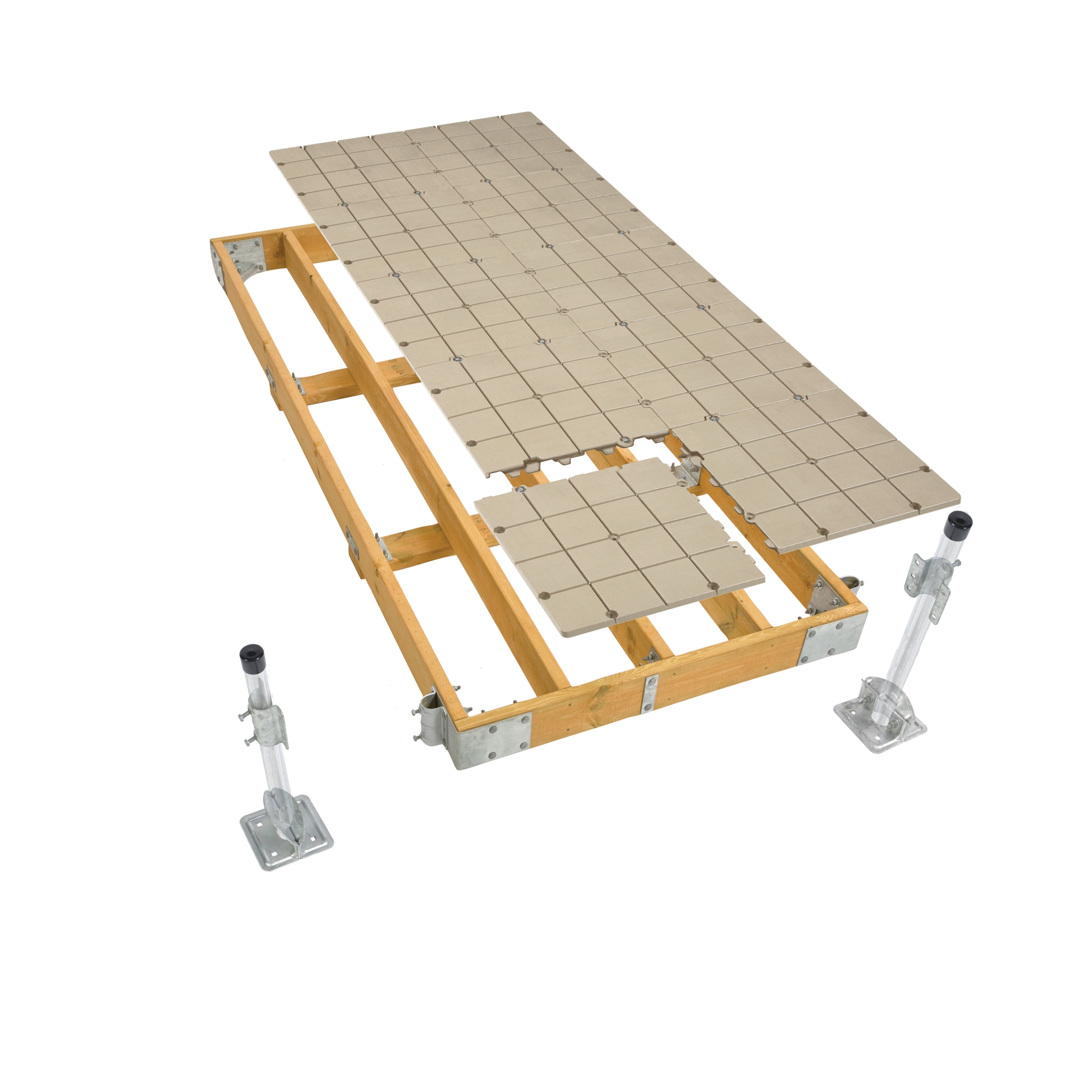 Picture of Wood Frame Stationary Dock w/Resin Top