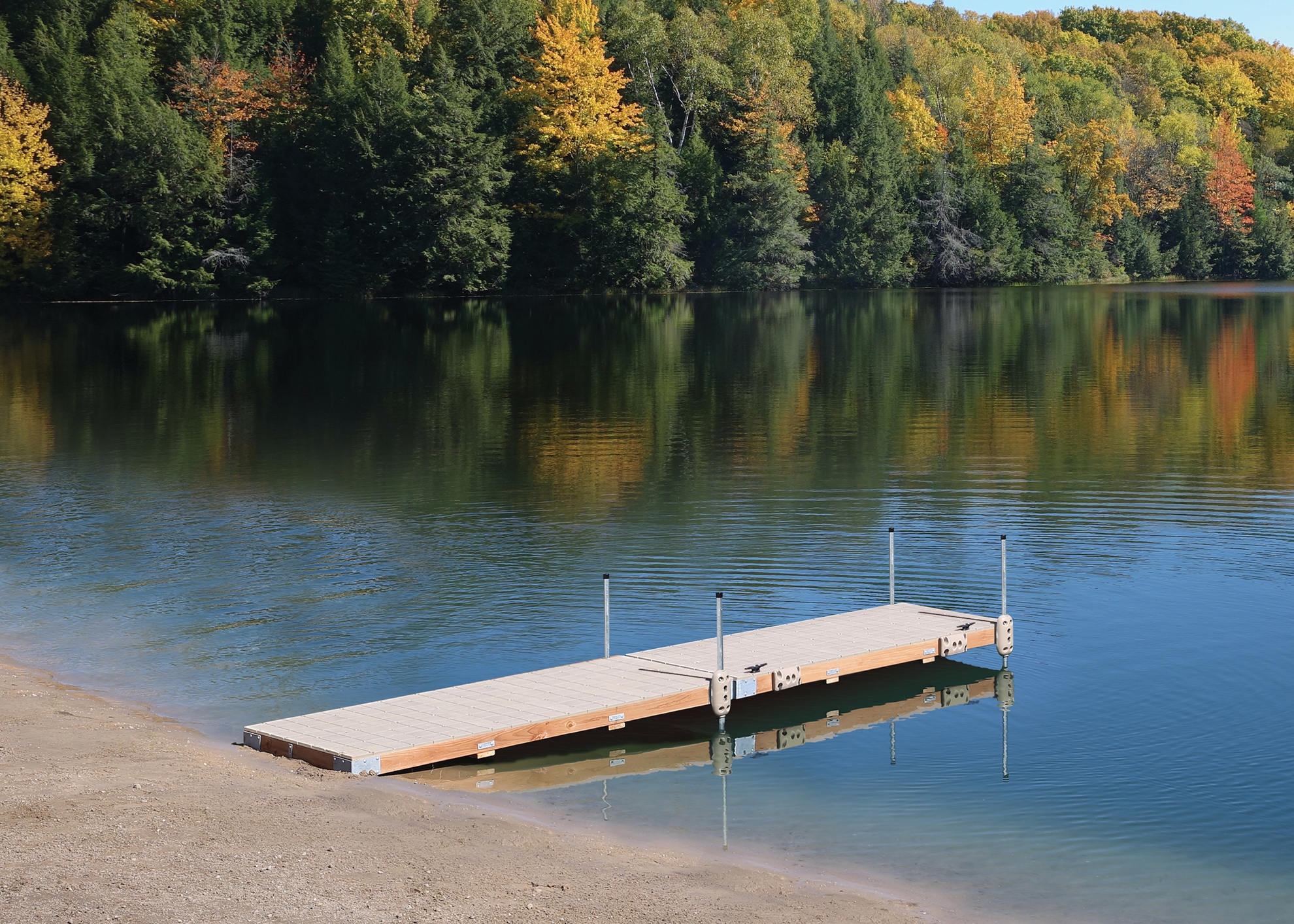 Picture of Wood Frame Stationary Dock w/Resin Top