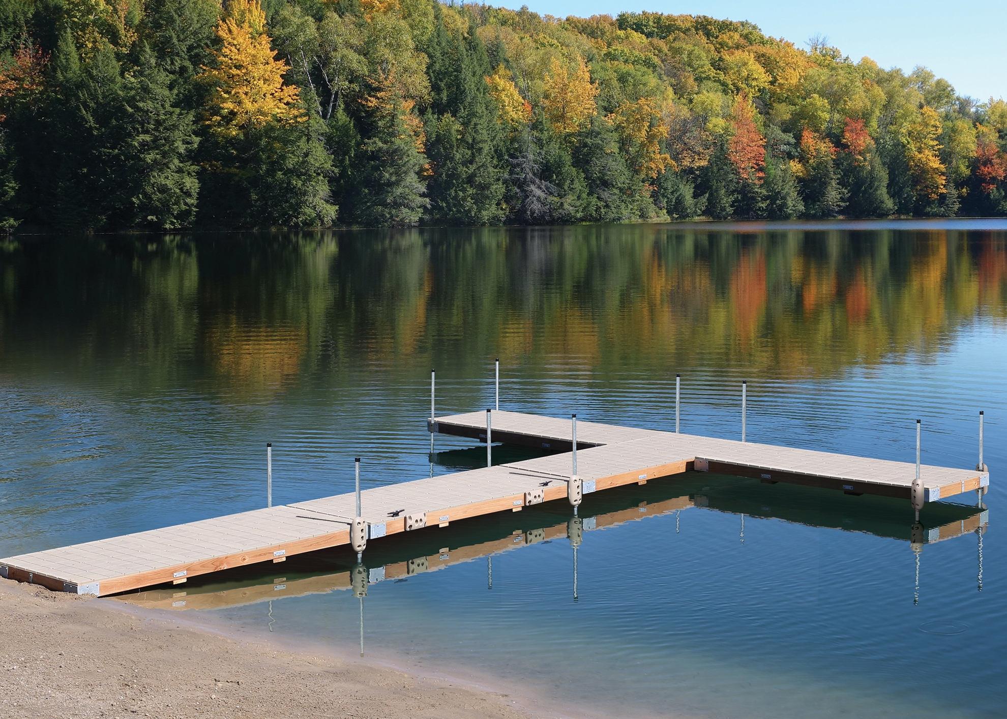 Picture of Wood Frame Stationary Dock w/Resin Top