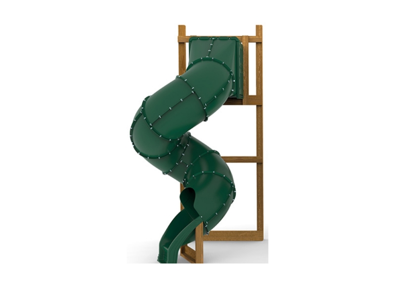 Picture of Spiral Tube Slide Green - 420 Degree Turn