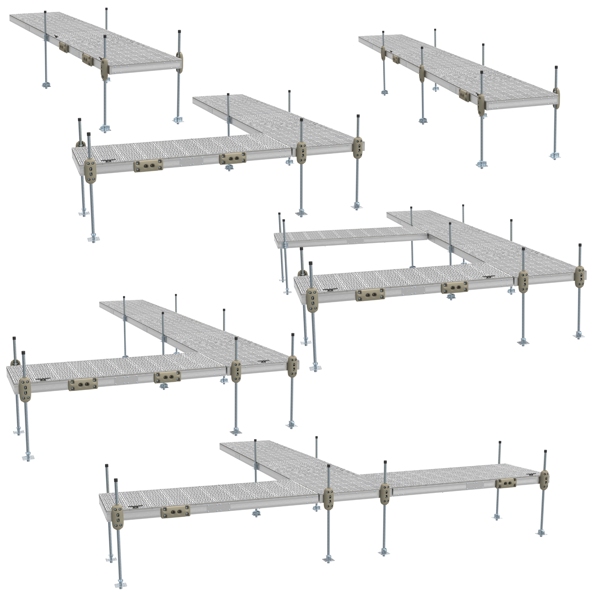 Picture of Aluminum Stationary Dock w/ Signature Sure Step Top