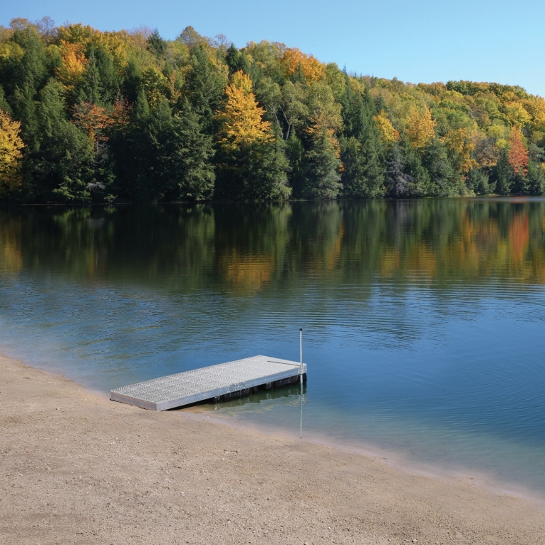 Picture of Aluminum Floating Dock w/ Signature Sure Step Top