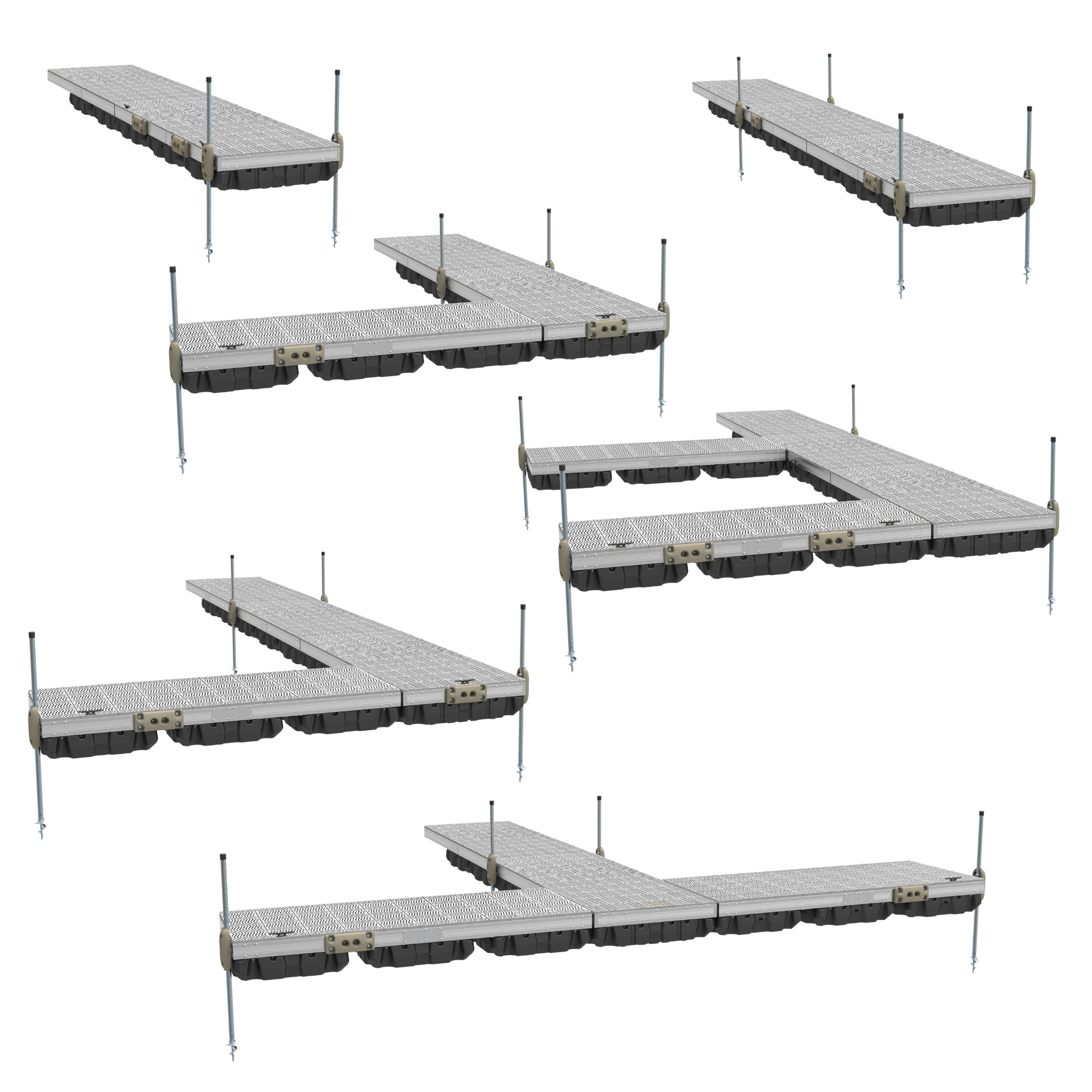 Picture of Aluminum Floating Dock w/ Signature Sure Step Top