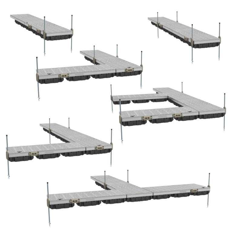 Picture of Aluminum Floating Dock w/ Signature Sure Step Top