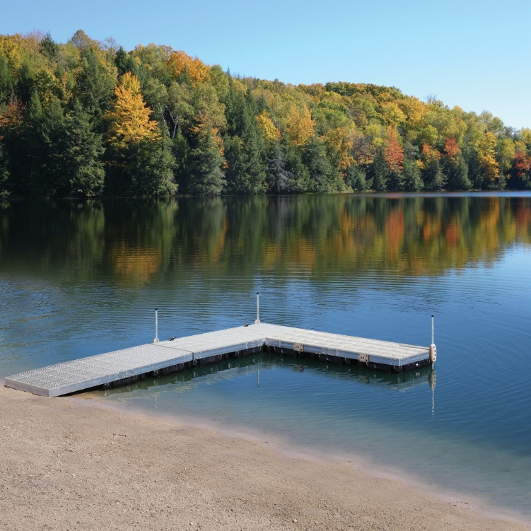 Picture of Aluminum Floating Dock w/ Signature Sure Step Top