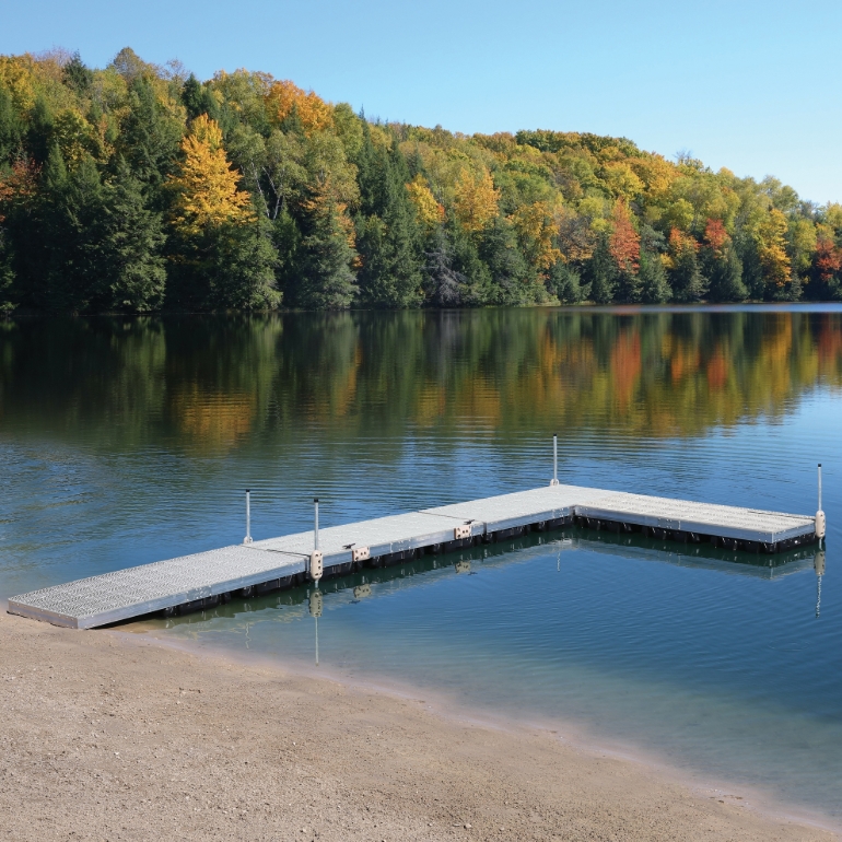 Picture of Aluminum Floating Dock w/ Signature Sure Step Top