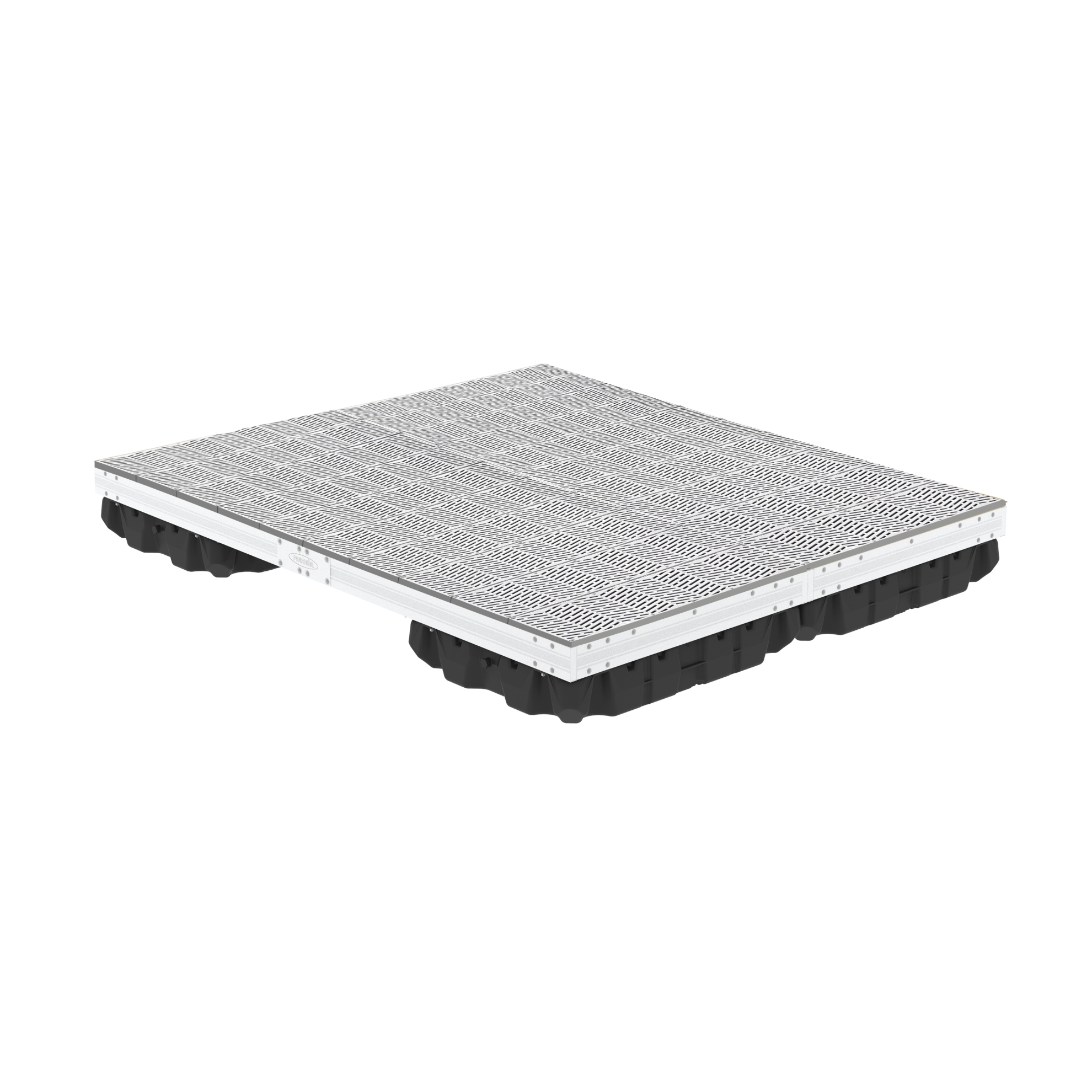 Picture of Aluminum 8' x 10' Floating Swim Raft w/ Signature Top