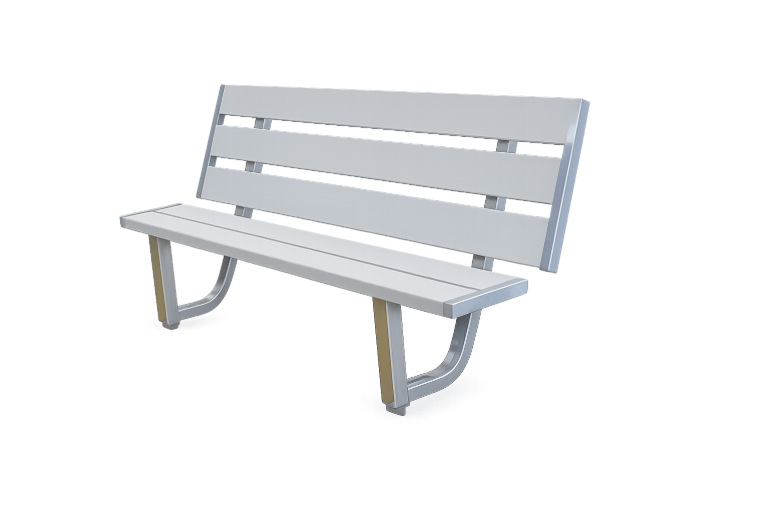 Picture of 4' Bench Kit With White Panels For 4' Dock