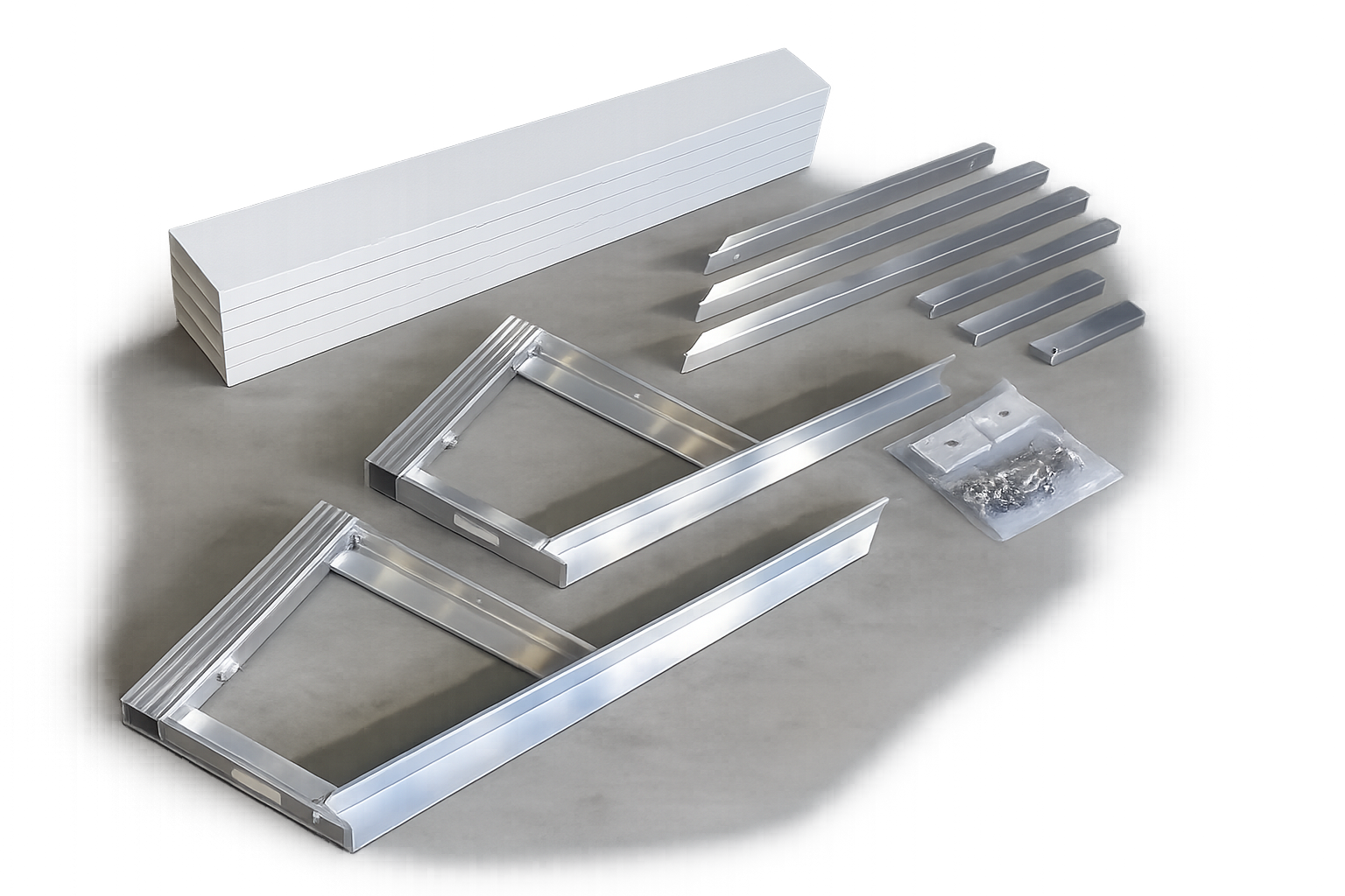 Picture of 4' Bench Kit With White Panels For 4' Dock