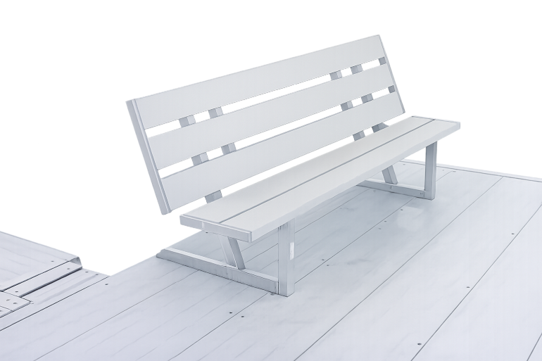 Picture of 4' Free Standing Bench Kit With White Panels