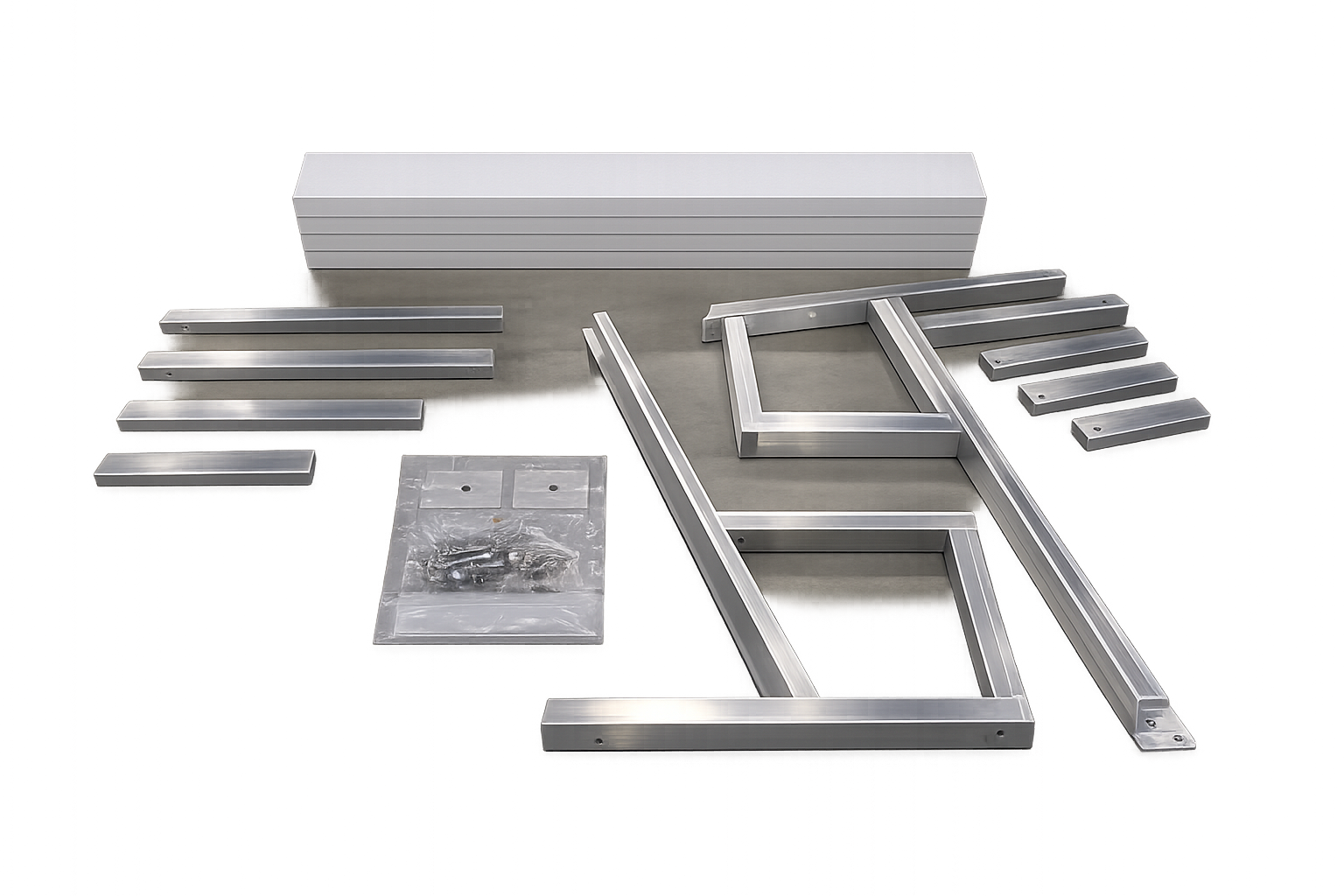 Picture of 4' Free Standing Bench Kit With White Panels