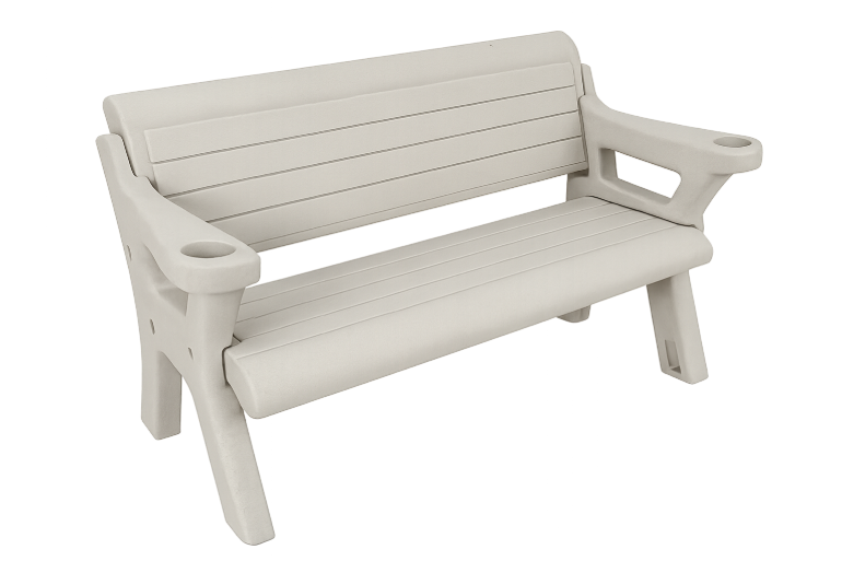 Picture of 4' Pebble Beach Wave Dock Bench